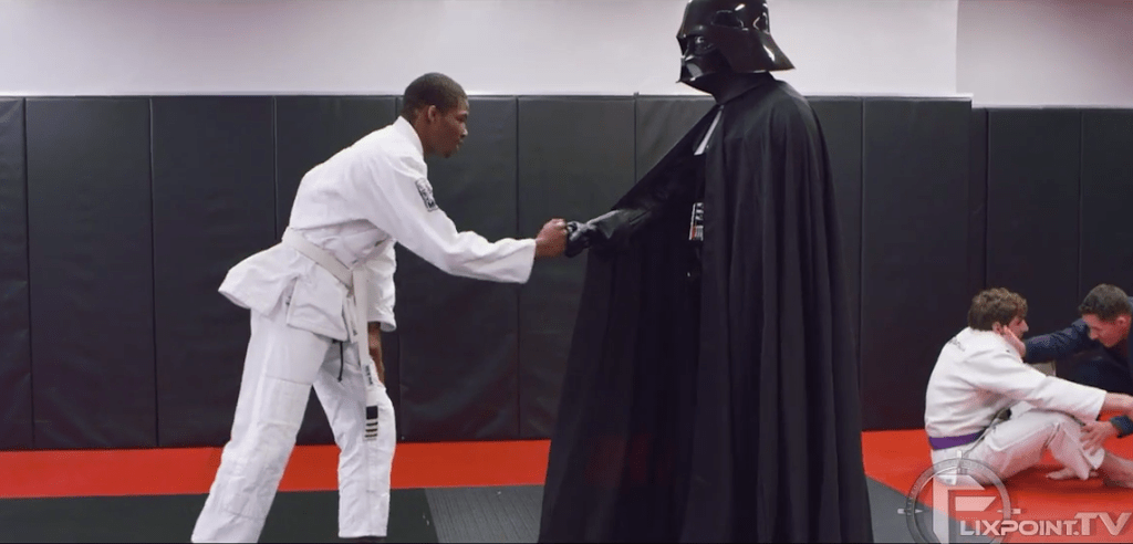 Veja o que Darth Vader aprontou em um treino de jiu-jítsu