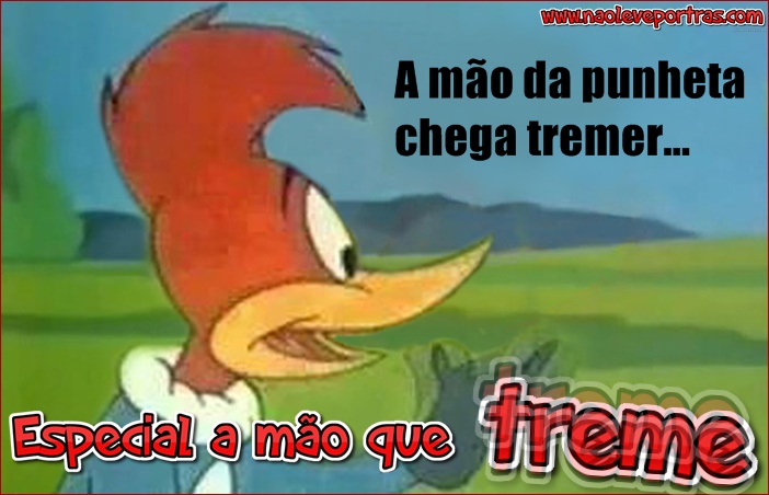 a mão chega a tremer