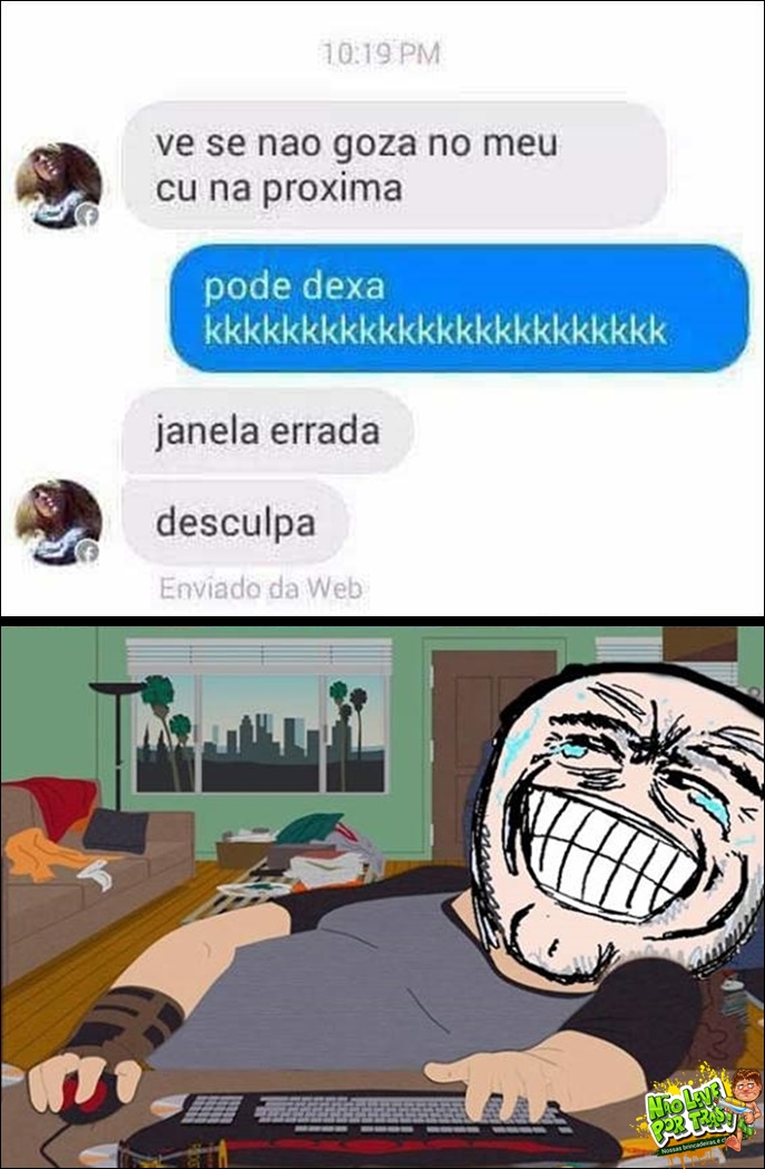 mesagem pra pessoa errada