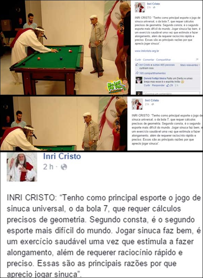 inri-cristo jogando sinuca