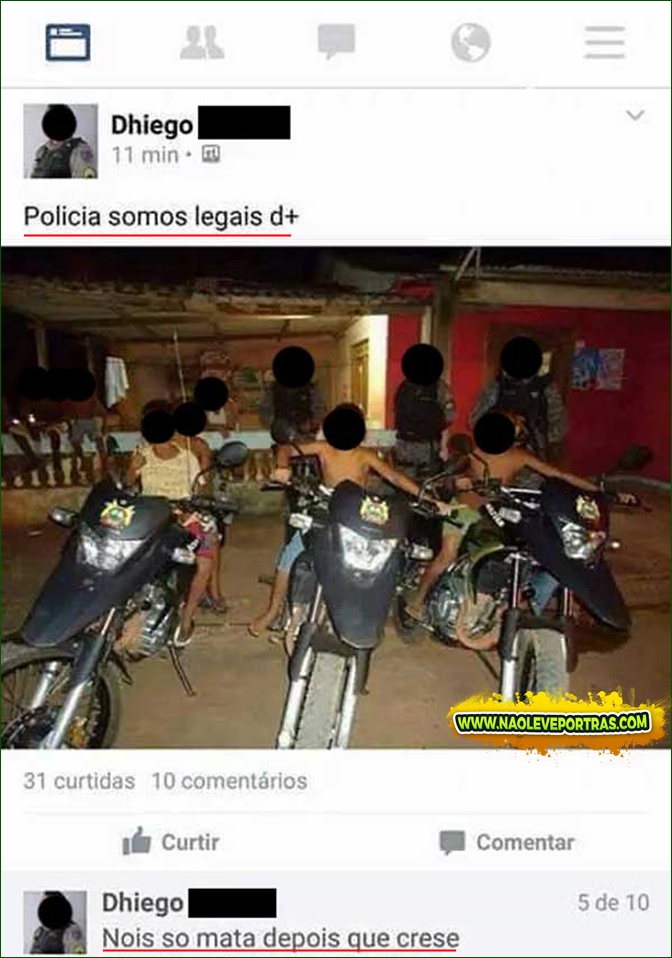 policiais legais treta