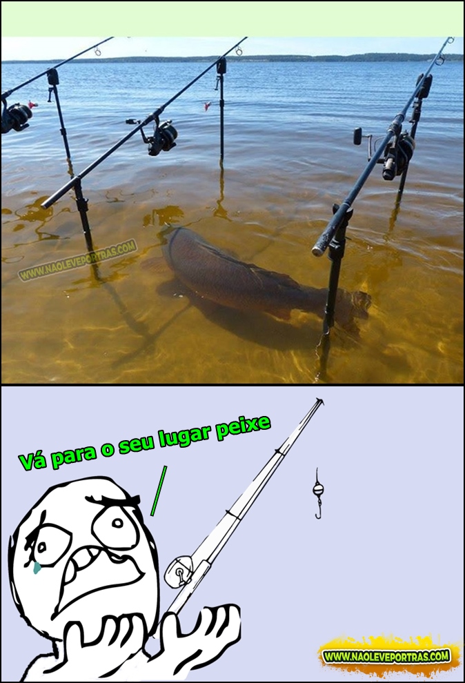O peixe que não respeita as regras da pescaria