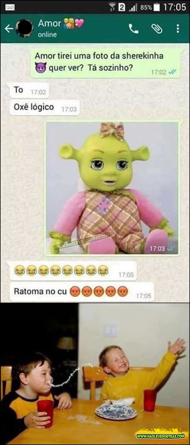 mostrando a sherekinha