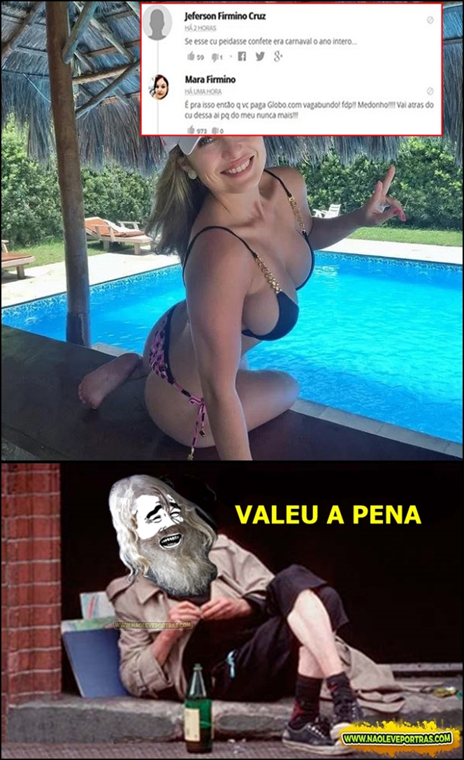 comentando na foto da gata2