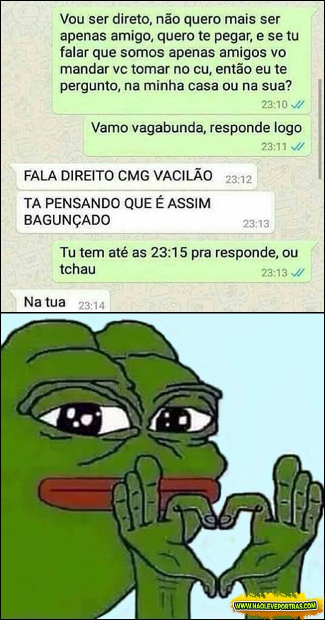 botando preção na mina
