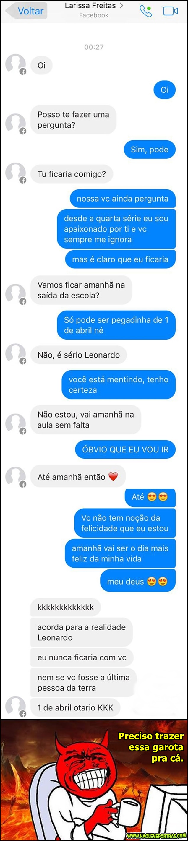 metira de primeiro de abril