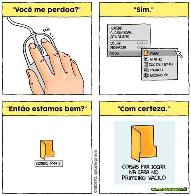 coisas para se jogar na cara