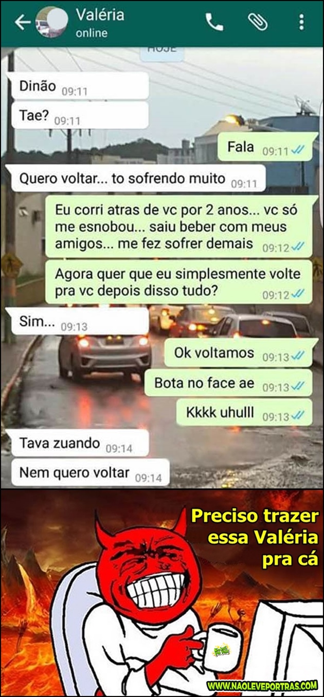 valeria não tem coração