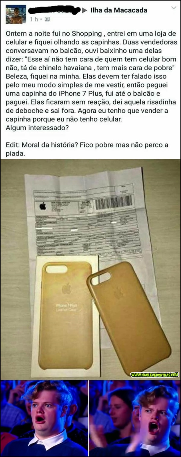 comprando capinha de celular