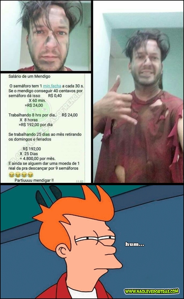 trabalho de mendigo