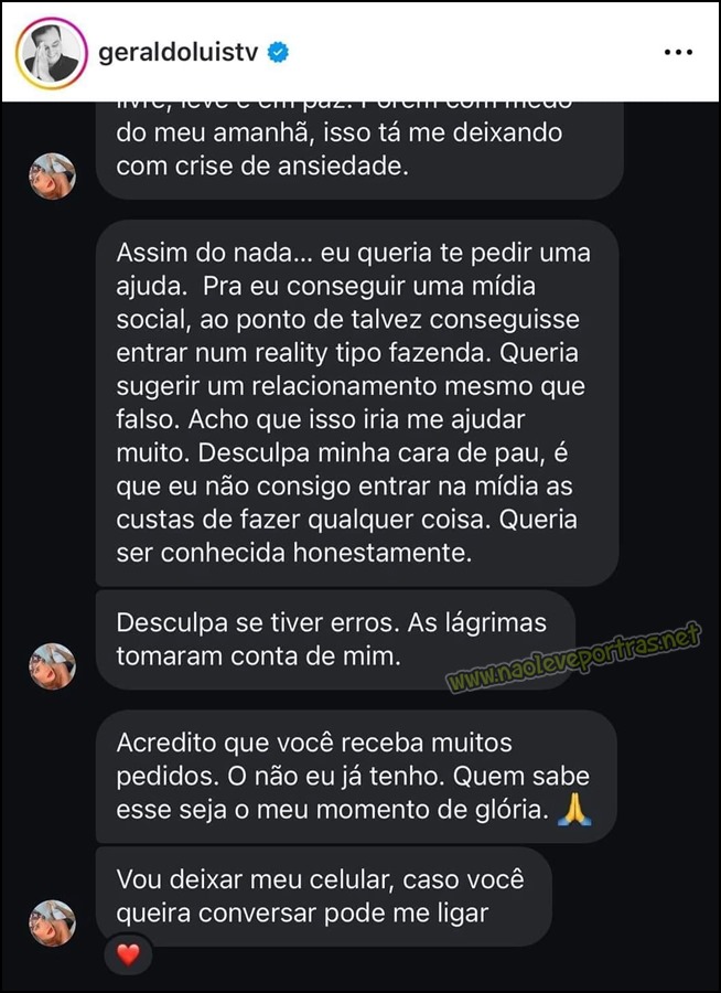 Geraldo Luis e acusado de assedio por assistente 2