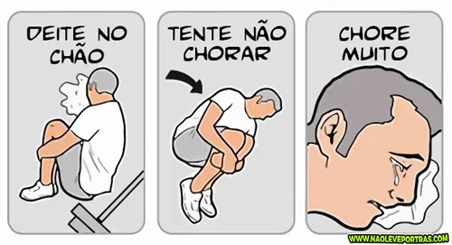 deite no chão